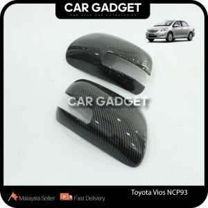 Toyota Vios NCP93 Side Mirror Carbon Cover Rearview Mirror Wing Cover (2007-2012)Car Gadget Car Acccessories