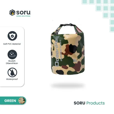 SORU - Dry Bag Tas Camo Loreng Anti Air - Waterproof Dry Bag PVC