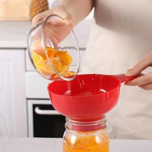 Plastic Wide Mouth Funnel  Large Caliber Anti-Spill Canning Funnel For Jam Sauce Jar Filling