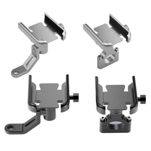 Aluminum Motorcycle Phone Mount with 360 Rotation & Not Shock Structure Secure Lock Easy to Use for Bike Navigation