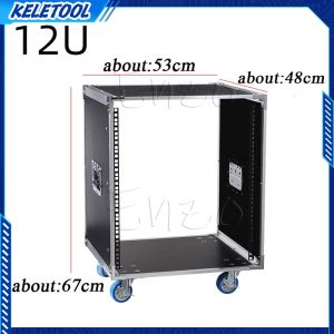 16U Flight Case Power Amplifier Rack Empty Cabinet Touring Case With Door KTV Audio EquipmentCabinet