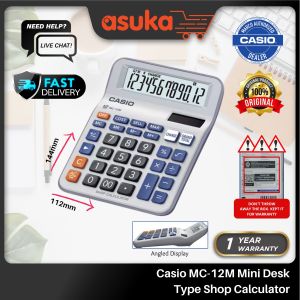 Casio MC-12M Mini Desk Type Shop Calculator