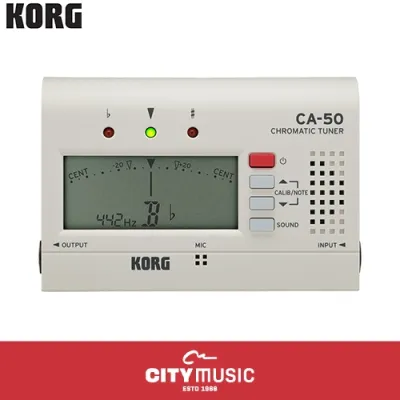 Korg CA50 Chromatic Tuner with Large LCD Screen Adjustable Calibration Range Reference Tone and Auto Power-off