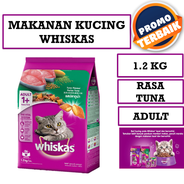 Whiskas Dry Tuna 1,2 kg Adult Ikan Tuna Fresh Pack