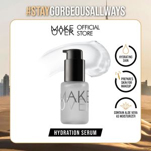 MAKE OVER Hydration Serum - Primer hydrating lembab base makeup cocok semua jenis kulit tidak berwarna makeup lebih tahan lama cepat meresap non-comedogenic - BEST SELLER