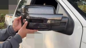 HH8 Car Exterior Door Handle Rearview Mirror Tail Door Handle Decoration Cover for Ford F150 Raptor 2009 2010 2011 2012 2013 2014 5T9N4
