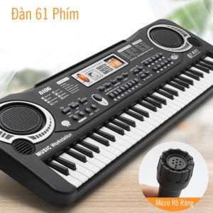 [Tặng Khoá Học Đàn] Đàn Phím Organ Piano MQ-6106 61 Phím 6 Bài Demo 16 Tones 8 Âm Nhạc Cụ 100 Âm Điệu Kèm Micro