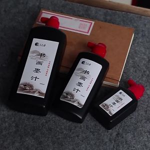 Weizhuang New Hot Pot Inkstone Double Ring 4 Inch 5 Inch 6 Ink Pool Ink Sea Original Stone with Lid and Tassel Not Easy to Dry Ink