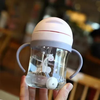 250ML/350ML Water Bottle Sippy Cup Training Cup for Toddler Leak-proof and Drop-proof O.o