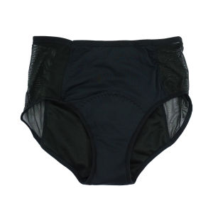 Reusable Washable Menstrual Pants For Women Heavy Flow Black Mesh High Waist Sanitary Napkins Menstruation Period Panties Lagre Size 6XL