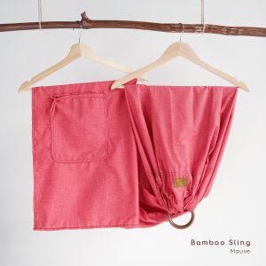Cuddleme Bamboo Ring Sling | Usia 0 - 20 kg | Gendongan Bayi Samping Kain Jarik Panjang Praktis Motif Polos Mshape M Shape SSC Newborn Model Terbaru 2023
