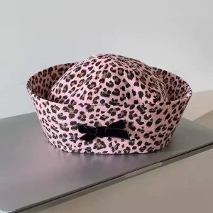 DOWNA Summer Sailor Hat Flip Eaves Stripe Stage Performance Hat Fashion Breathable Dome Cap for Women