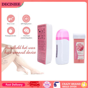 DECINIEE Electric Hair Remove Roller Depilatory Hair Removal Wax Wet Wax Strip With Epilator Machine Cartridge Wax Heater Waxing Paper