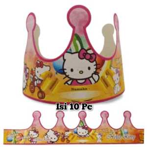 Partybaloon Topi Ulang Tahun ultah Anak Perempuan Laki Laki Mahkota aksesoris Hiasan Perlengkapan Pesta