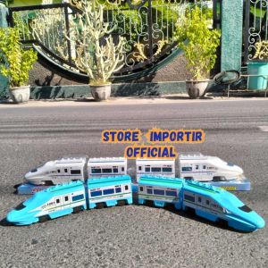 TANPA BATERAI | Mainan Kereta Api MRT Indonesia 4 Gerbong BTG 900 Fast Train Murah | Mainan Transportasi Kereta Cepat Jalan Manual Bahan Berkualitas Ukuran Besar | Mainan Edukasi Kereta Api Tanpa Raill