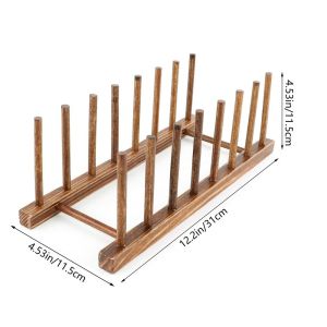 ZYJC MALL 1Pcs Multifunction Durable Drying Practical Cups Shelf Pot Lid Holder Book Display Stand Dish Drain Rack