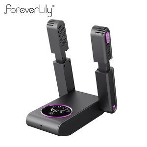 foreverlily 360° Style Folding Sterilization Shoe Dryer Deodorize Heater Multi-Function Timer Adjustable Portable Shoes Heating Fast Drying Warmer Winter Household Deodorization Dehumidification