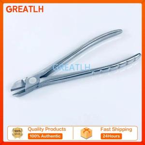 GREATLH Veterinary Kirschner Wire Cutter Flat Nose Pliers With Serrated Jaws bone Forcep Pin orthopedics Pet Surgical Instruments