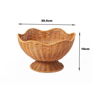 NOER Đa năng Giỏ trái cây Có thể xếp chồng Phong cách truyền thống Giỏ rau Cổ điển Mở trên Giỏ đựng đồ Trang trí lưu trữ tại nhà