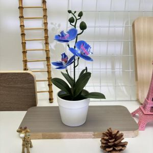 NAIL SALON DIY Simulated Butterfly Orchid 26cm Gifts Artificial Flower Bonsai  Faux Flowers for Home Wedding Decor