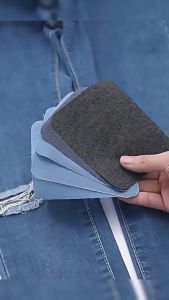 Masely 5PCS/Set Jeans Patch Iron on Patches for Clothing Repair Pants Knee Repairs Applique Denim Patch