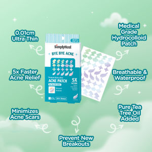 SimplyHeal Day & Night Premium Hydrocolloid Acne Patch (Hologram Series)