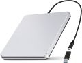 NOLYTH External DVD Drive USB C SuperDrive for, Slot-in CD DVD External Drive for, Portable DVD Burner Player Optical Disc Reader Drives for Laptop PC Computer Windows Desktop. 