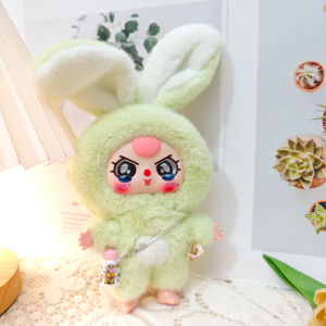 clu Only clothes no doll suit for 14cm Baby Three Plush Doll Cute camisole dress Clothing Accessories Dress Up ulc