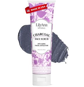 Sản phẩm tẩy tế bào chết cho da mặt bằng than hoạt tính LilyAna Naturals dung tích 3 ounce. Sản phẩm tẩy tế bào chết cho da mặt dành cho cả nam và nữ với thành phần tinh dầu oải hương và trà xanh giúp làm mịn da và loại bỏ các tế bào chết.