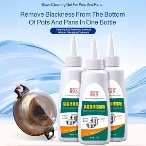 Pot Bottom Black Dirt Cleaner to Clean the Pot Bottom Black Dirt Artifact Black Pot Bottom Cleaning Gel Oil Cleaner Kitchen Heavy Oil锅底黑垢清洁剂