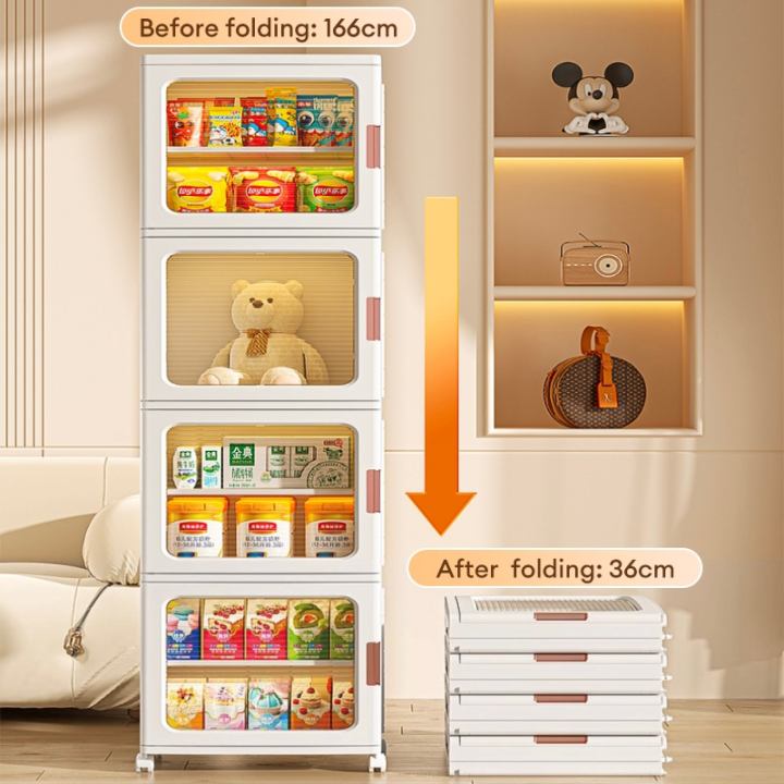 Goody%2037cm%20Wide%20Gap%20Storage%20Cabinet%20Foldable%20Storage%20Cabinet%20Organizer%20Locker%20Magnetic%20Plastic%20Cabinet%20Storage%20-%20Image%205