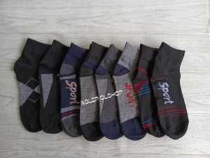 TERMURAH(6 PASANG)KAOS KAKI SPORT PENDEK TEBAL MOTIF RANDOM UKURAN ALL SIZE