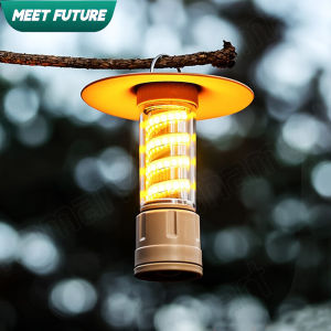 Outdoor Camping LED Light USB 5 Modes Car Tent Torch Light Rechargeable Waterproof 15 Hrs Long Battery Life Flashlight for Hiking Picnic