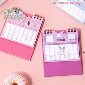 XZ✨✨✨ Phim Hoạt Hình Sáng Tạo Hello Kitty Kuromi 2026 Máy Tính Để Bàn Đứng Lật Lịch Kawaii Anime Tin Nhắn Ghi Nhớ Máy Tính Để Bàn Trang Trí