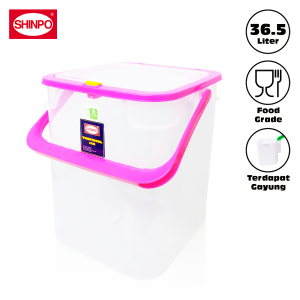 SHINPO Wadah / Tempat Es Buah Plastik Dengan Gayung 36.5L Tropicool Jar Aquarium Es Food Grade Bebas Bahan Kimia SPO-SIP-936