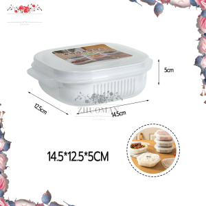 กล่องแบ่งข้าว ชิ้นข้าวย่อยกล่องบรรจุภัณฑ์ พลาสติก PP กันรั่ว มีฝาปิด ใส ไอเทมเดียวใช้ได้หลากหลาย ต้องมีติดบ้าน [1ชิ้น]