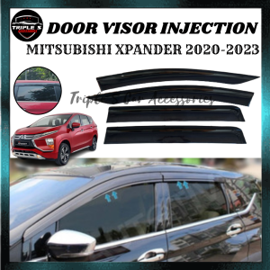 Mitsubishi Xpander 2020-2023 Injection Car Door Visor Chrome 4PCS/SET