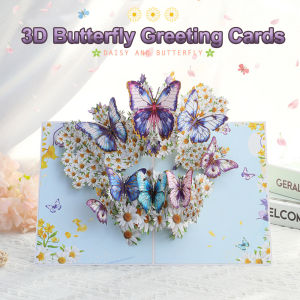 Thẻ Bướm Bật Lên Tự Nhiên Thẻ Bướm 3D Cho Vợ Bạn Gái Và Mẹ Thiệp Sinh Nhật Chúc Mừng Kỷ Niệm Cảm Ơn Bạn