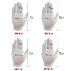 1 Pair White Hand Glove Cotton Sarung Tangan Cotton for Work Beauty Fashion Costume Jewelry Eczema