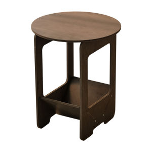 Nordic Small Round Solid Wood Side Table for Living Room Sofa Corner Coffee Bedside Table