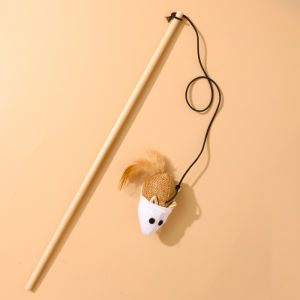 ไม้ตกแมว ไม้ล่อแมว ของเล่นแมว สัตว์เลี้ยงน่ารัก มีกระดิ่งและพู่สาย คลายเครียดคลายเหงา มี 9 แบบ