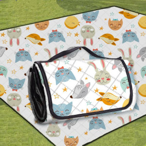 【NEW A 】New Outdoor Picnic Mat Thickened Waterproof Machine Washable Picnic Blanket Moisture-proof Pad Beach Blanket Camping Floor Mat