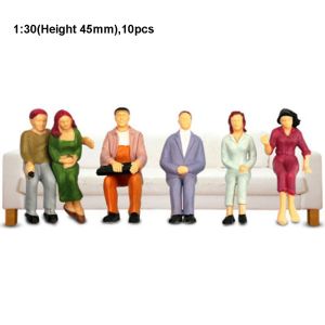 FXUP 10/100pcs 1:200/1:150/1:100 Sand Table Model 1:75/1:50/1:30/1:25 Scale Mixed Color Building People Mixed Pose Dollhouse Character