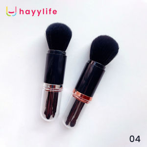 HAYYLIFE Portable Telescopic 4pcs Brush Makeup Set Travel Kuas Set eye shadow/highlight/nose brush HL-BCB512