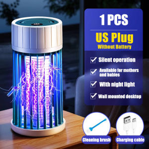 【360° Mosquito Killing】Mosquito killer lamp Portable Electric Repellent LED Chargeable or USB Plug-in Quiet Non-toxic Pest Killer Hanging Mosquito Killing Lamp Fly-Killing Lamp Trap Mosquito-Killing Lamp hanging mosquito killer outdoor mosquito killer lam