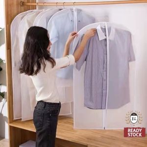 Transparent Cloth Dust Cover Wardrobe Suit Shirt Dress Dustproof Waterproof Storage Plastik Baju
