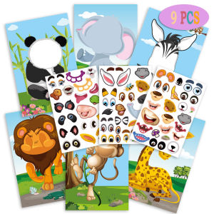 (🇸🇬 Local seller) Make a Face Stickers Reusable Stickers Mix and Match Sticker Party Stickers combinations Stickers