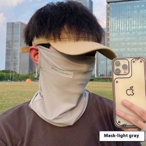 Mettle Vault Sun Protection Mask Mens Summer Cycling Motorcycle Take-out Neck Protection Scarf UV Protection Face Ice Silk Neckerchief Cover