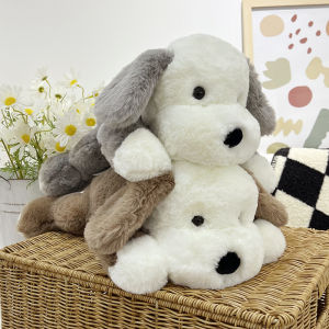 40/50cm Lying Dog Plush Toys Soft Puppy Stuffed Animal Pillow Doll Home Room Decoration Baby Infant Sleeping Pillow Accompany Gift