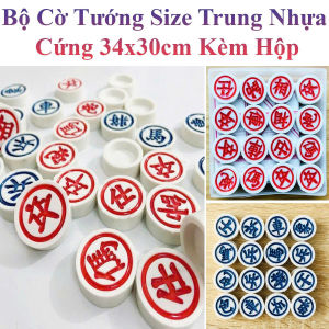 Bộ Cờ Tướng Size Trung Nhựa Cứng 34X30Cm Kèm Hộp